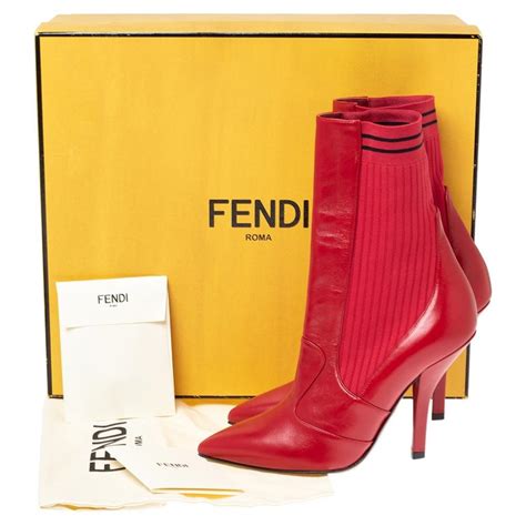 fendi rockoko boots red|fendi rockoko boots sale.